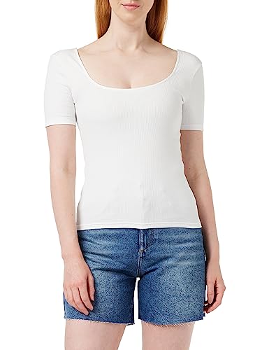 United Colors of Benetton Damen 33whd103z T-Shirt, Weiß 101, X-Large von United Colors of Benetton
