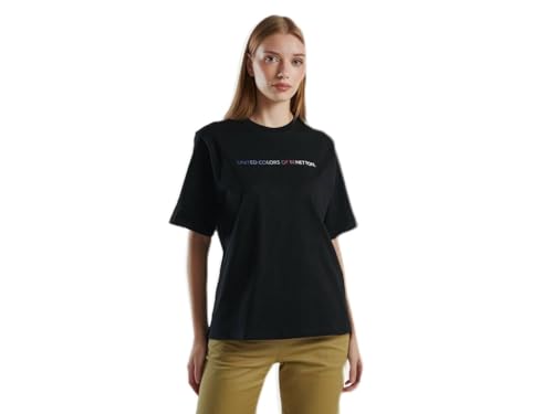 United Colors of Benetton Damen 3bl0d1081 T-Shirt, Schwarz, Medium von United Colors of Benetton