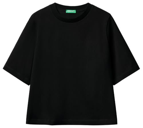 United Colors of Benetton Damen 3bl0e17g5 T-Shirt, Schwarz 100, XX-Small von United Colors of Benetton
