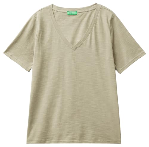 United Colors of Benetton Damen 3bvxd400h T-Shirt, Militärgrün 0w9, X-Small von United Colors of Benetton