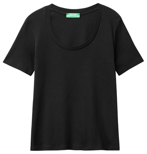 United Colors of Benetton Damen 3ga2d1066 T-Shirt, Schwarz, Medium von United Colors of Benetton
