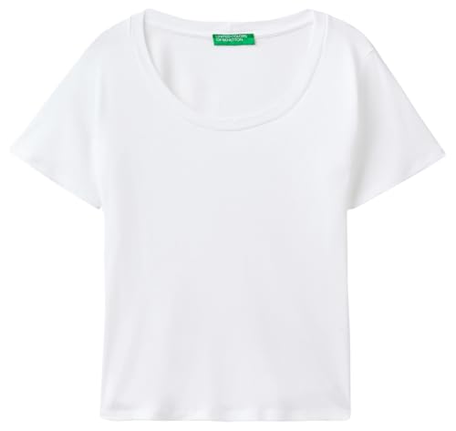 United Colors of Benetton Damen 3ga2d1066 T-Shirt, Weiß, Small United Colors of Benetton Damen 3ga2d1066 T-Shirt, Weiß, Small von United Colors of Benetton
