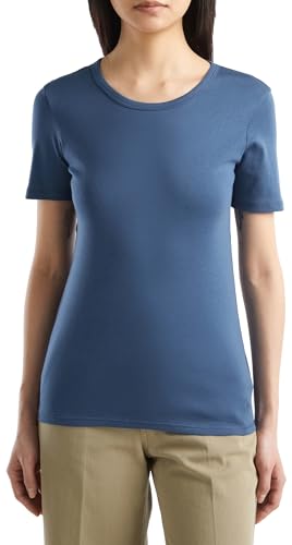 United Colors of Benetton Damen 3ga2e16a0 T-Shirt, Avio 217, XS United Colors of Benetton Damen 3ga2e16a0 T-Shirt, Avio 217, XS von United Colors of Benetton