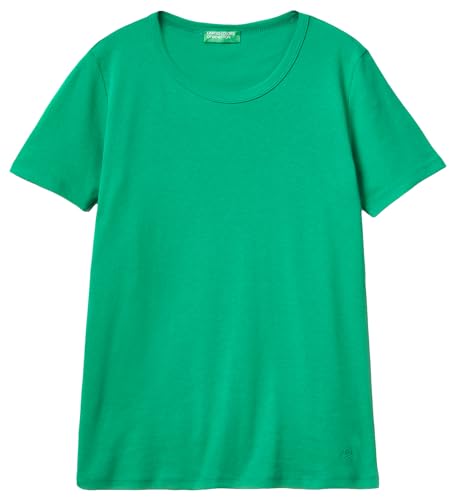 United Colors of Benetton Damen 3ga2e16a0 T-Shirt, Intense Green 108, Large von United Colors of Benetton