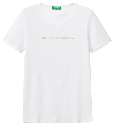 United Colors of Benetton Damen 3ga2e16a2 T-Shirt, Optisches Weiß 101, XX-Small von United Colors of Benetton