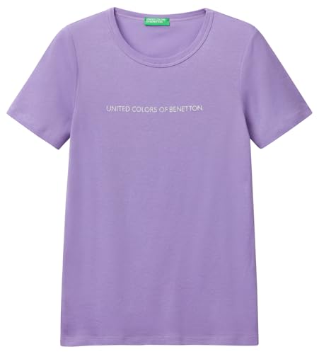 United Colors of Benetton Damen 3ga2e16a2 T-Shirt, blau, XX-Small von United Colors of Benetton