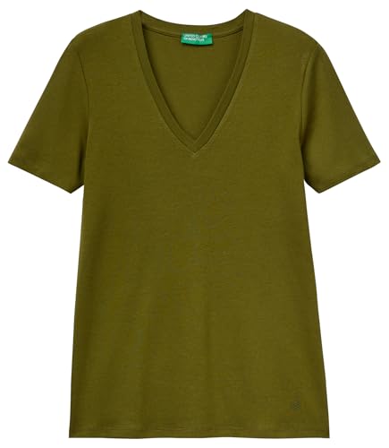 United Colors of Benetton Damen 3ga2e4230 T-Shirt, grün, X-Small von United Colors of Benetton