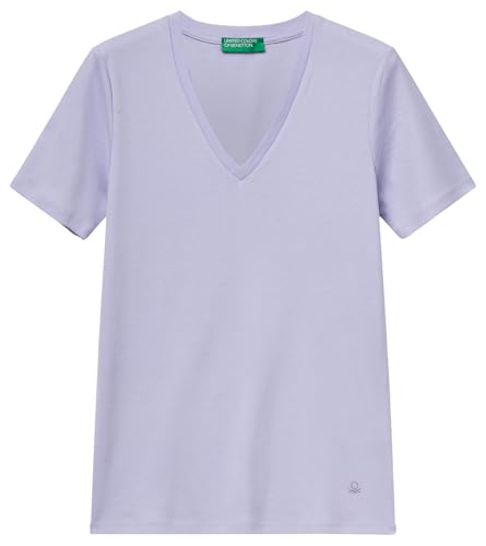 United Colors of Benetton Damen 3ga2e4230 T-Shirt, violett, X-Small von United Colors of Benetton