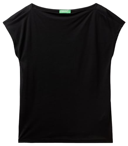 United Colors of Benetton Damen 3nlhd106x T-Shirt, Schwarz, Small von United Colors of Benetton