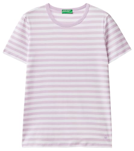 United Colors of Benetton Damen 3oa6e16a0 T-Shirt, Flieder 86g, Small von United Colors of Benetton