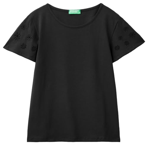 United Colors of Benetton Damen 3p4zd1074 T-Shirt, Schwarz 100, Large von United Colors of Benetton