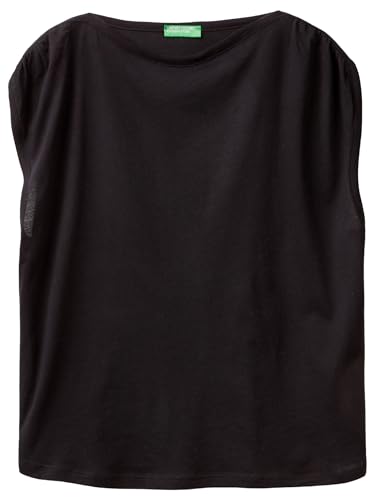 United Colors of Benetton Damen 3p7xd1079 T-Shirt, Schwarz, Small von United Colors of Benetton
