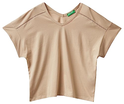 United Colors of Benetton Damen 3pqyd1040 T-Shirt, Beige 39a, Small von United Colors of Benetton