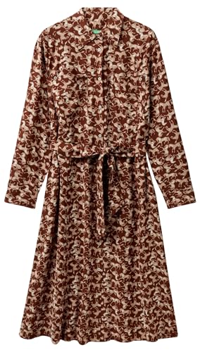 United Colors of Benetton Damen 43uedv07e Kleid, Mehrfarbig 61e, L von United Colors of Benetton