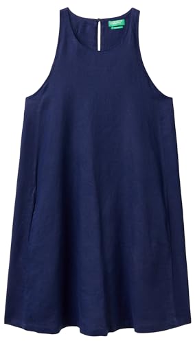 United Colors of Benetton Damen 4aghdv02u Kleid, Blau 252, XL von United Colors of Benetton