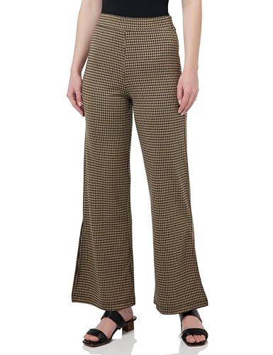 United Colors of Benetton Damen 4b8udf02p Hose, Pied De Poule Braun und Beige 930, S von United Colors of Benetton