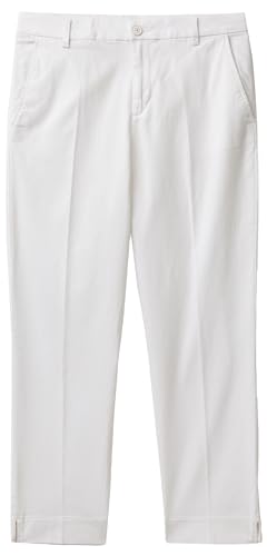 United Colors of Benetton Damen 4cdr558r5 Hose, Optisches Weiß 101, 46 von United Colors of Benetton