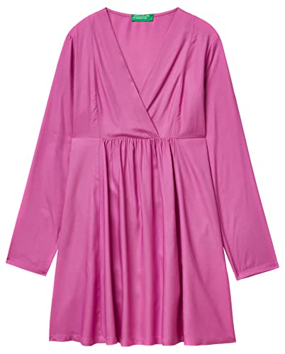 United Colors of Benetton Damen 4safdv037 Kleid, Rosa 0 K9, M von United Colors of Benetton