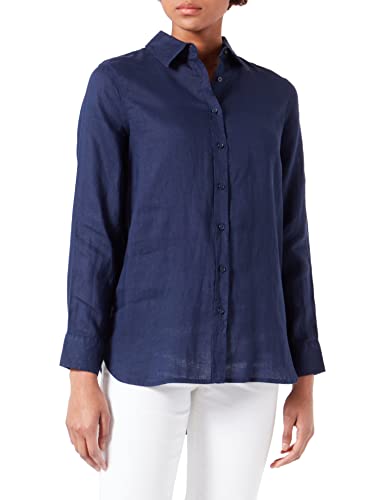 United Colors of Benetton Damen 5bmldq02u Hemd, Blau 252, S von United Colors of Benetton