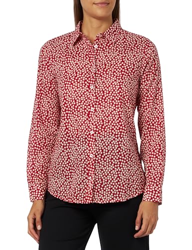 United Colors of Benetton Damen 5oa95q8u4 Hemd, Rot mit Punkten 71 l, Small von United Colors of Benetton