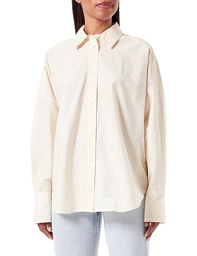 United Colors of Benetton Damen 5rdldq04x Hemd, Hellbeige gestreift, cremeweiß 67r, X-Small von United Colors of Benetton