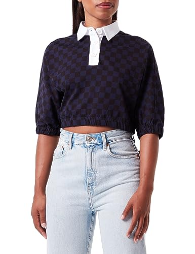 United Colors of Benetton Damen 5xkcdq04z Hemd, Bilder Dunkelblau und Schwarz 66q, X-Large von United Colors of Benetton
