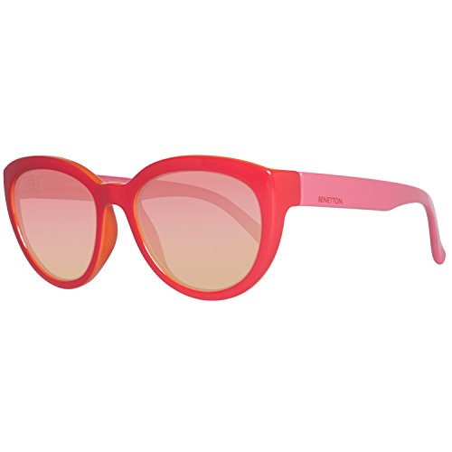 United Colors of Benetton Damen BE920S02 Sonnenbrille, Rot (Red/Pink), 54 von United Colors of Benetton