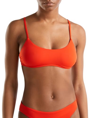 United Colors of Benetton Damen BH Bandeau 3p5h5r1m² Bikini, Leuchtend rot 9t5, XS von United Colors of Benetton