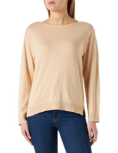 United Colors of Benetton Damen BOOTSTRIKOT M/L 103CD102L SC Boat LANGARMTRIKOT, Beige 0B9, XL von United Colors of Benetton