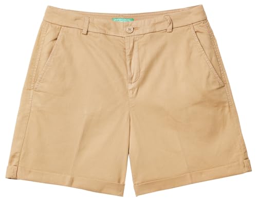 United Colors of Benetton Damen Bermuda 4cdr592g4 Shorts, Beige 193, 36 von United Colors of Benetton