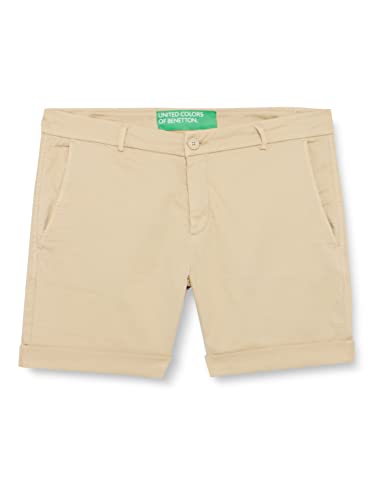 United Colors of Benetton Damen Bermuda 4cdr592g4 Shorts, Oatmeal 152, 42 von United Colors of Benetton