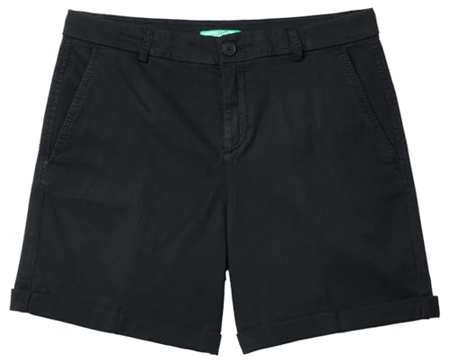 United Colors of Benetton Damen Bermuda 4cdr592g4 Shorts, Schwarz 100, 68 DE von United Colors of Benetton