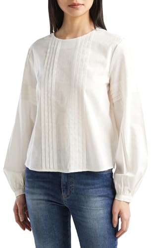 United Colors of Benetton Damen Bluse 59wcdq07a Hemd, Creme 0Z3, Large von United Colors of Benetton