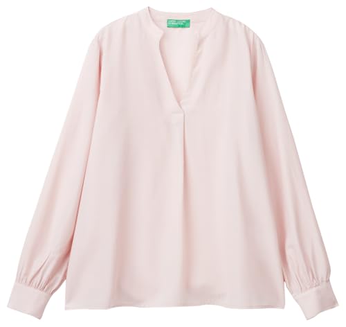 United Colors of Benetton Damen Bluse 59wjdq097 Hemd, Rosa, Large von United Colors of Benetton