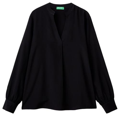 United Colors of Benetton Damen Bluse 59wjdq097 Hemd, Schwarz, Medium von United Colors of Benetton