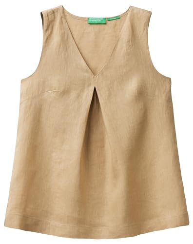 United Colors of Benetton Damen Bluse 5bmldq06w Hemd, Kamel 193, X-Small von United Colors of Benetton