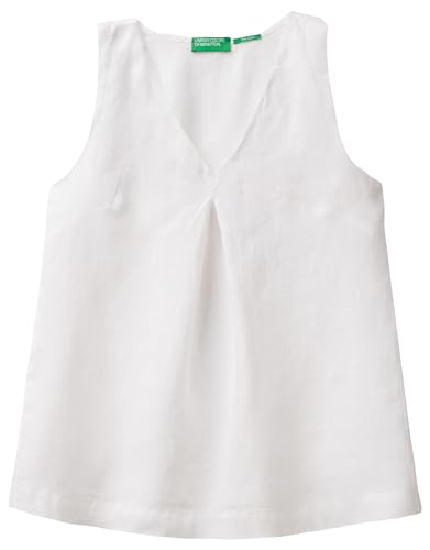 United Colors of Benetton Damen Bluse 5bmldq06w Hemd, Optisches Weiß 101, Medium United Colors of Benetton Damen Bluse 5bmldq06w Hemd, Optisches Weiß 101, Medium von United Colors of Benetton