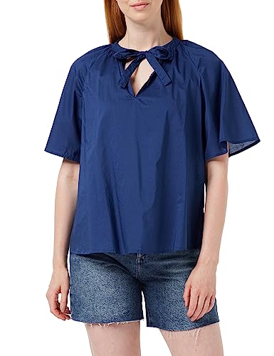 United Colors of Benetton Damen Bluse 5cqydq04o Hemd, Blau 2 g6, Medium von United Colors of Benetton