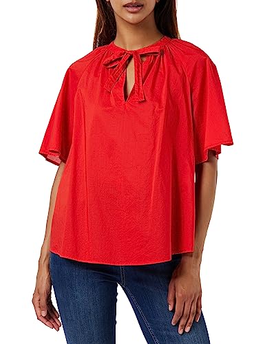 United Colors of Benetton Damen Bluse 5cqydq04o Hemd, Rot 2h7, Small von United Colors of Benetton