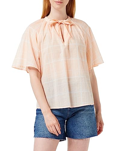 United Colors of Benetton Damen Bluse 5oa9dq04o Hemd, Pastellrosa mit Muster 84r, Large von United Colors of Benetton