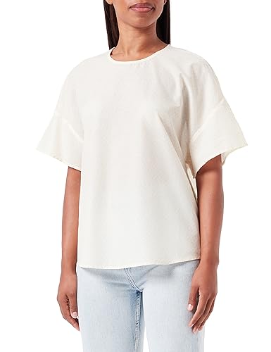 United Colors of Benetton Damen Bluse 5oa9dq04u Hemd, Hellbeige 67D gestreift, Small von United Colors of Benetton