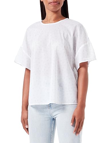 United Colors of Benetton Damen Bluse 5oa9dq04u Hemd, Weiß mit Blumenmuster 72b, Medium von United Colors of Benetton