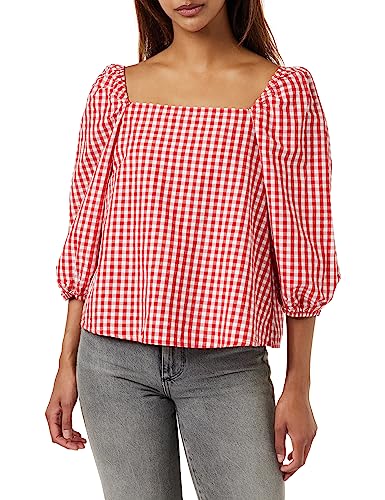 United Colors of Benetton Damen Bluse 5ycndq04m Unterhemd, Rot kariert 911, Medium von United Colors of Benetton