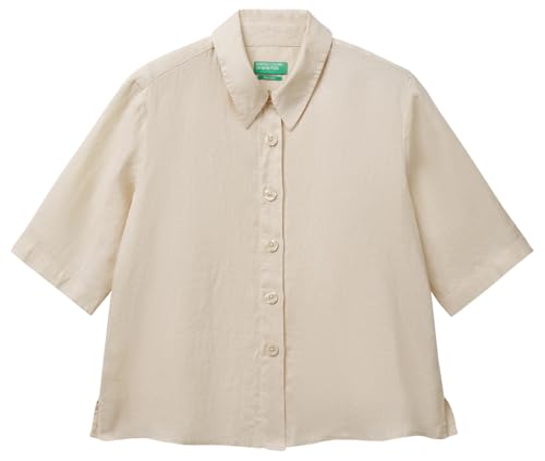 United Colors of Benetton Damen Camicia 5bml5qb75 Hemd, beige, X-Small United Colors of Benetton Damen Camicia 5bml5qb75 Hemd, beige, X-Small von United Colors of Benetton