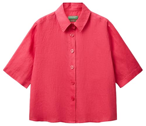 United Colors of Benetton Damen Camicia 5bml5qb75 Hemd, rot, XX-Small von United Colors of Benetton