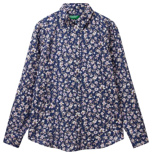 United Colors of Benetton Damen Camicia 5q6sdq0ay Hemd, Mehrfarbig, M von United Colors of Benetton