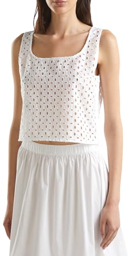 United Colors of Benetton Damen Canotta 58bhdh00l Hemd, Weiß, Large United Colors of Benetton Damen Canotta 58bhdh00l Hemd, Weiß, Large von United Colors of Benetton