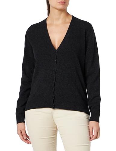 United Colors of Benetton Damen Cardigan M/L 1002D6879 Strickjacke, Dunkelgrau 508, XL von United Colors of Benetton