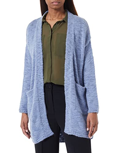 United Colors of Benetton Damen Cardigan M/L 103HD6018 Strickjacke, Tory Blau 7w7, S von United Colors of Benetton