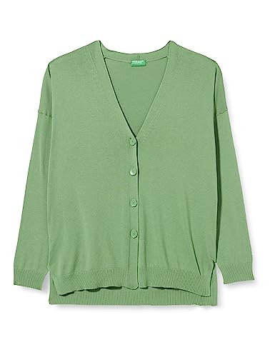 United Colors of Benetton Damen Cardigan M/L 103cd601o Strickjacke, Hellgrün 2 K7, S von United Colors of Benetton